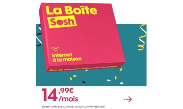 Box Internet : l'offre Sosh ADSL ou fibre à 15 €/mois est-elle un bon plan ?