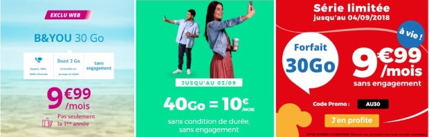 Forfaits mobiles : les bons plans à moins de 10€ chez Bouygues, Sosh, RED, Free...