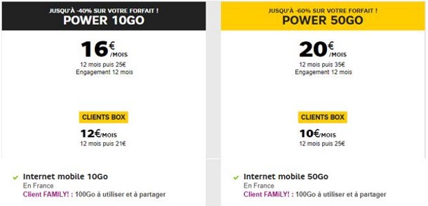 Forfait mobile : de 10 à 20€/mois, quel prix pour 100 Go en 4G ?