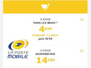 Code PROMOMUSIC La Poste Mobile : le forfait 2H / 2Go à 4,99€/mois pendant 12 mois