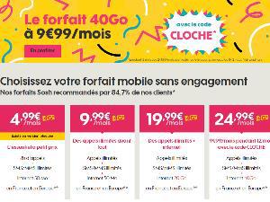 C'est Noël chez Sosh : forfait 40Go à moins de 10€ et jusqu'à -50% sur les offres Mobile + Livebox
