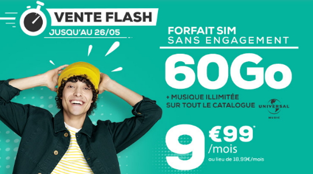Forfait en promo : 10 euros à vie pour 60 Go de 4G chez La Poste Mobile