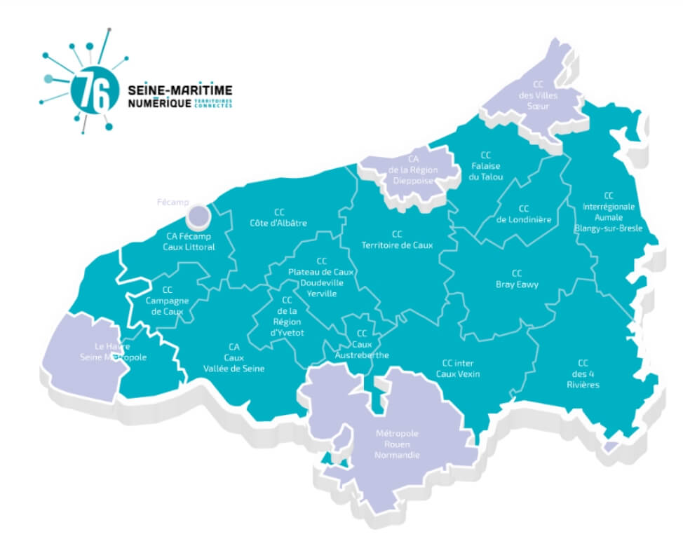 Seine-Maritime : les offres fibre SFR et Orange disponibles sur le réseau public