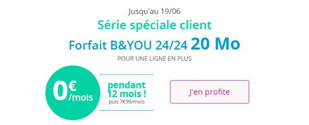 Bouygues : un forfait à 0€ pour les clients mobiles et box