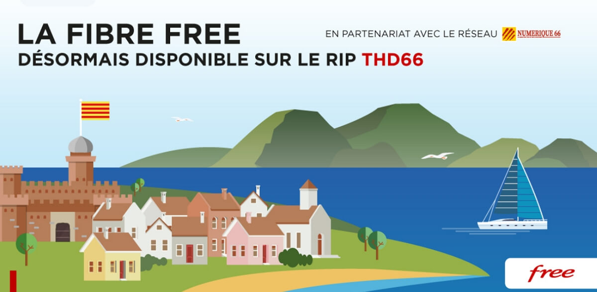 Pyrénées-Orientales : la fibre Free arrive à Argelès-sur-Mer et d'autres communes de Numérique 66