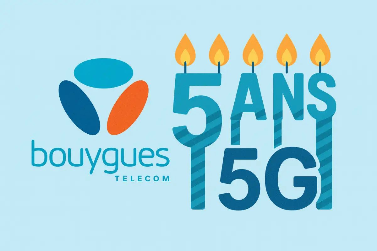 la 5g de Bouygues telecom fête ses 5 ans