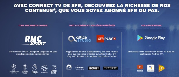 Nouveau décodeur SFR : un boîter Android pour proposer ses contenus premium à tous