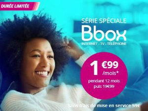 Internet Bouygues : Bbox ADSL + forfait mobile, 1,99€ seulement pendant un an