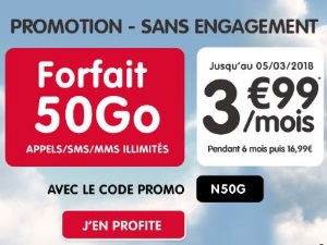 NRJ Mobile : c'est reparti pour le forfait 50 Go à 4€ pendant six mois