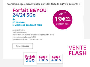 Vente Flash sur les Séries Limitées Noël de Bouygues Telecom