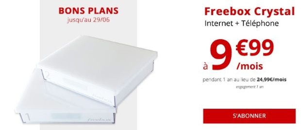 Internet ADSL à moins de 10€/mois : Freebox Crystal ou Box Starter de SFR ?