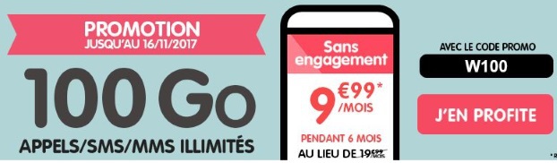 NRJ Mobile : le forfait 100 Go à prix canon, 10€/mois pendant 6 mois
