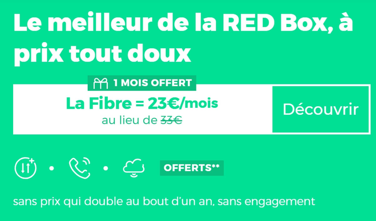 Débit boosté et festival de bonus : LE moment pour souscrire l'offre Internet RED fibre