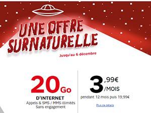 Promo Virgin Mobile Xmas Days : le forfait illimité 20 Go en 4G à 3,99 euros !