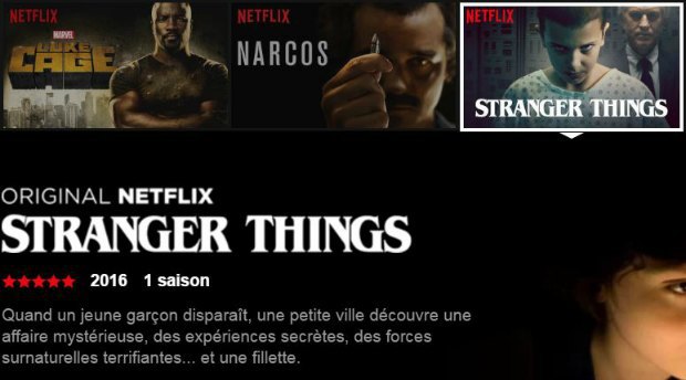 Stranger Things et Narcos dopent les résultats de Netflix