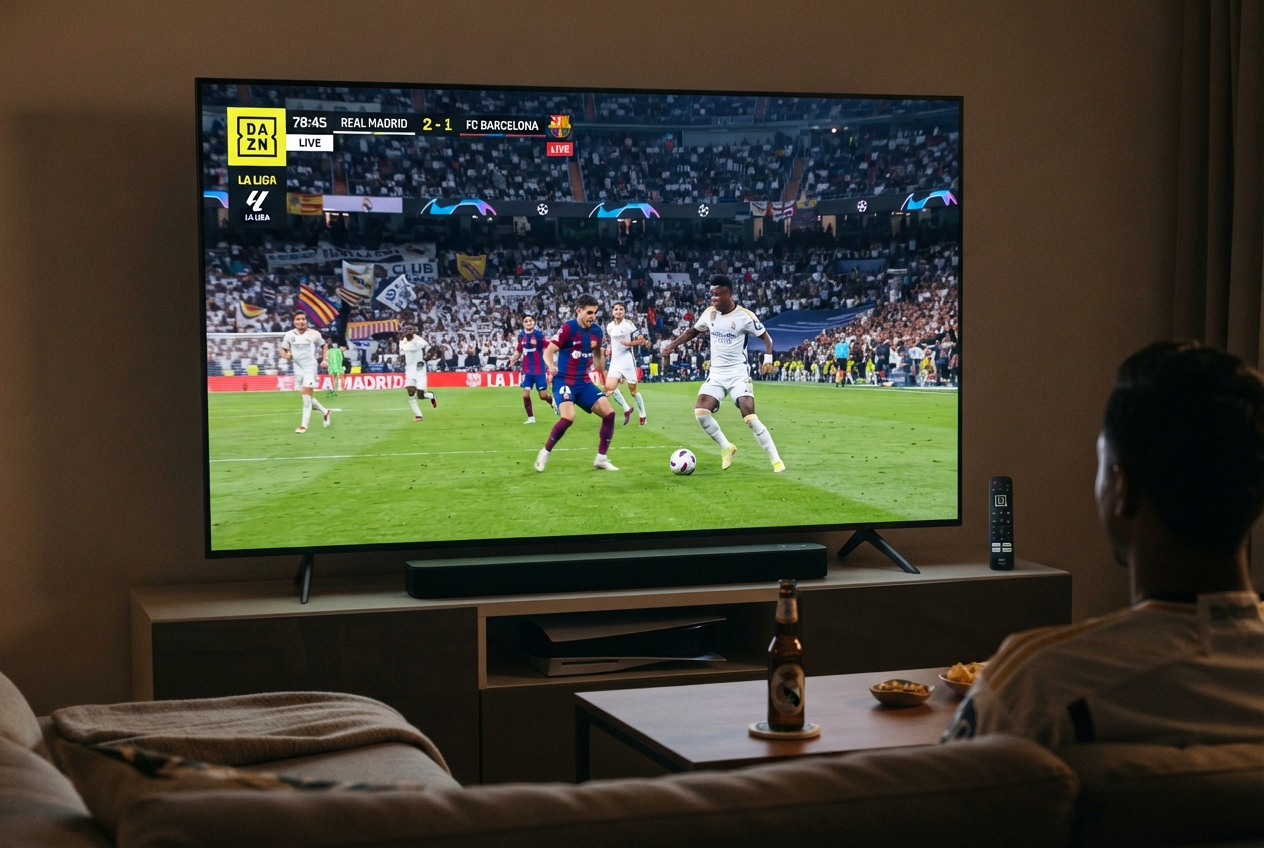 Logo de la chaîne de télévision DAZN LaLiga.