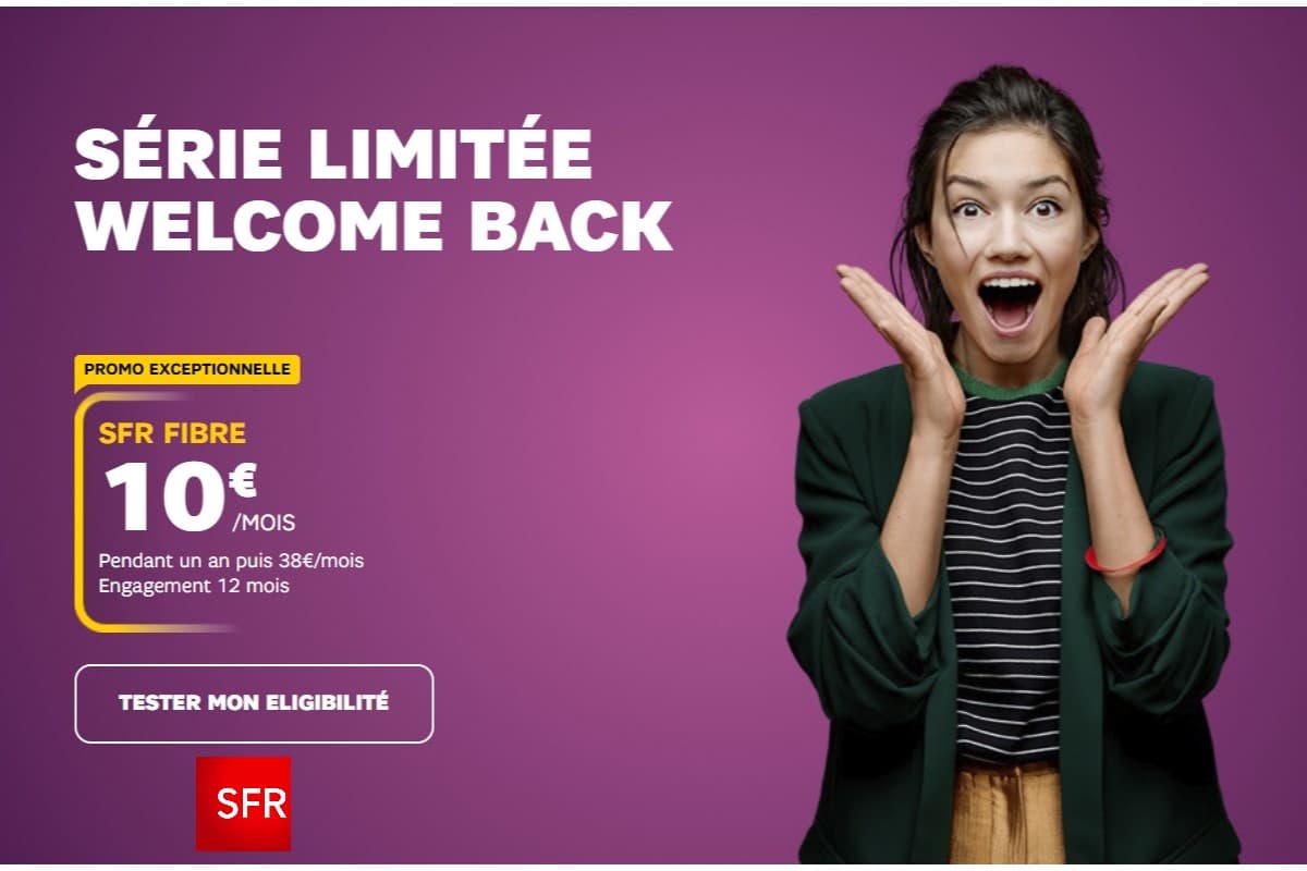 Box Internet SFR : dernier jour pour profiter de la série limitée Welcome Back