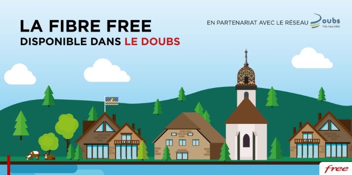 La fibre Free s'allume sur les zones rurales du Doubs