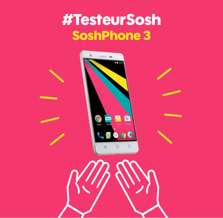 SoshPhone 3 disponible, le smartphone 4G+ Sosh par Orange à moins de 199€