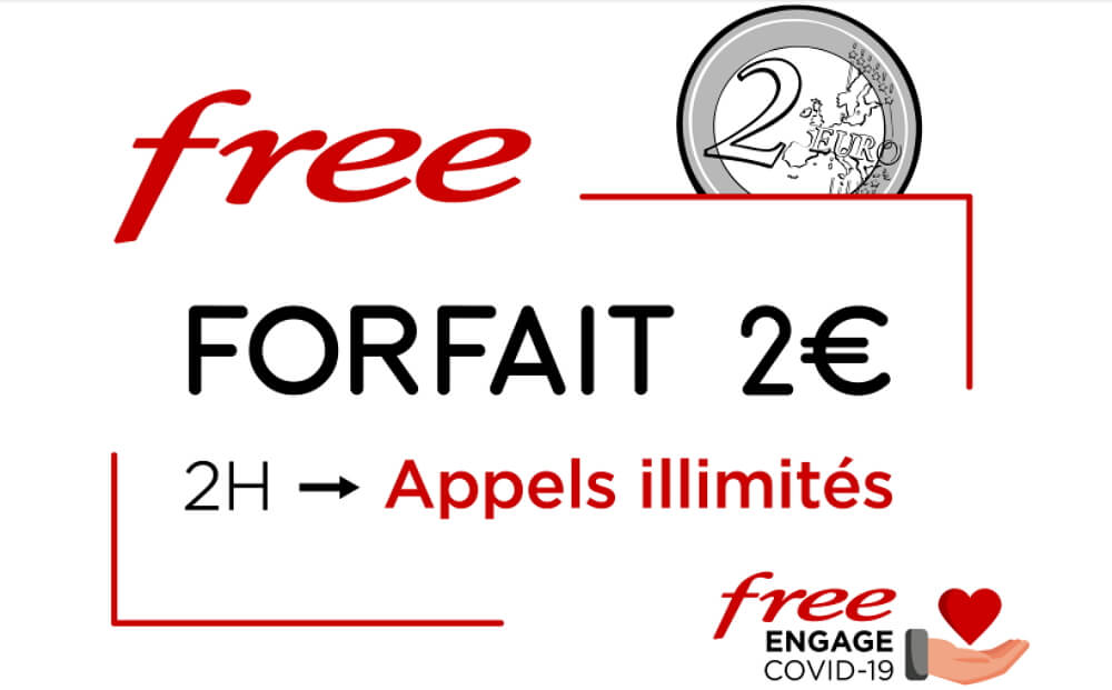 Le forfait Free à 2 euros passe aux appels illimités à l'occasion du déconfinement