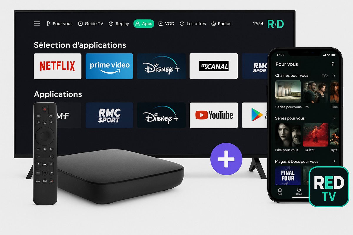 La TV de RED est disponible sur sur différents appareils connectés