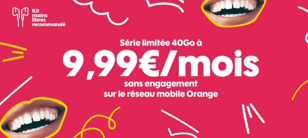 Forfait sans engagement Sosh : retour de la série limitée 40Go !