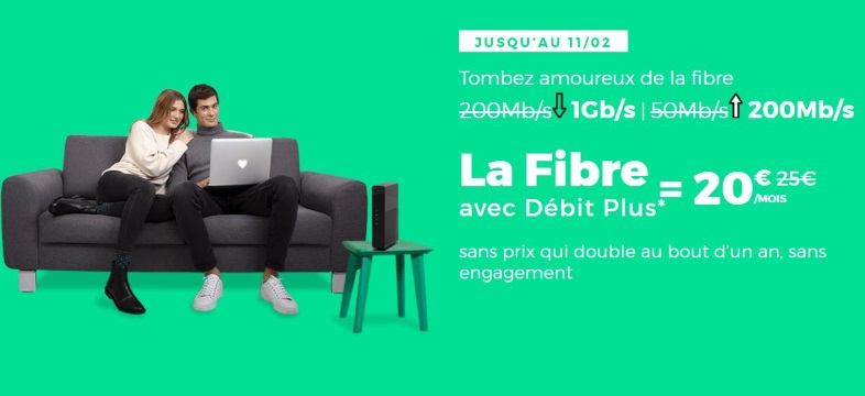 Box Internet : la fibre RED jusqu’à 1 Gb/s, seulement 20€/mois