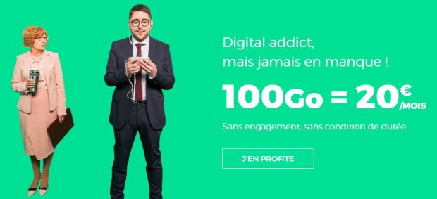 Mobile : quel forfait 100 Go choisir pour 20€/mois ?