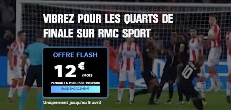 Promo RMC Sport : 12 euros par mois pour vivre la fin de la Champions League 2019
