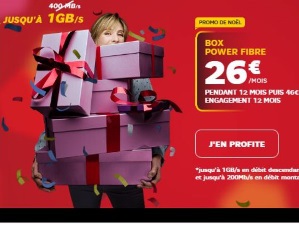 Internet en fibre pas cher chez SFR : la box Power jusqu'à 1 Gb/s à 26€/mois