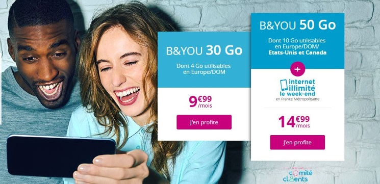Forfait Bouygues : pour 15€/mois, 50 Go et des bonus inspirés par les clients