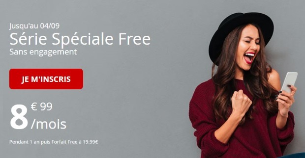 Promo mobile : la série spéciale Free à 9€ muscle ses gigas