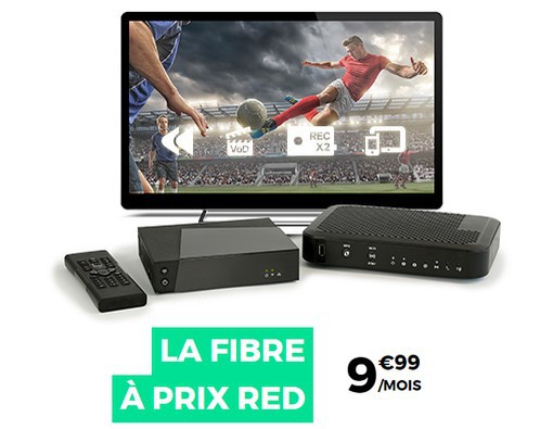 Les offres Internet Red By SFR à partir de 9.99 euros par mois