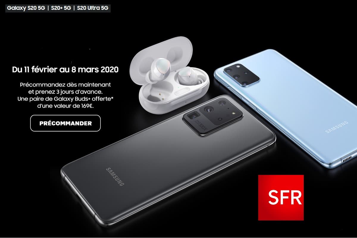 SFR : le Samsung Galaxy S20 disponible en précommande