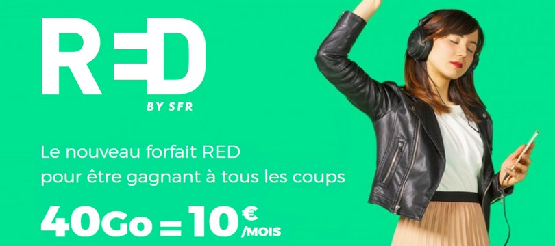 Forfait Red : l'offre mobile 40 Giga et la box pour seulement 25 euros