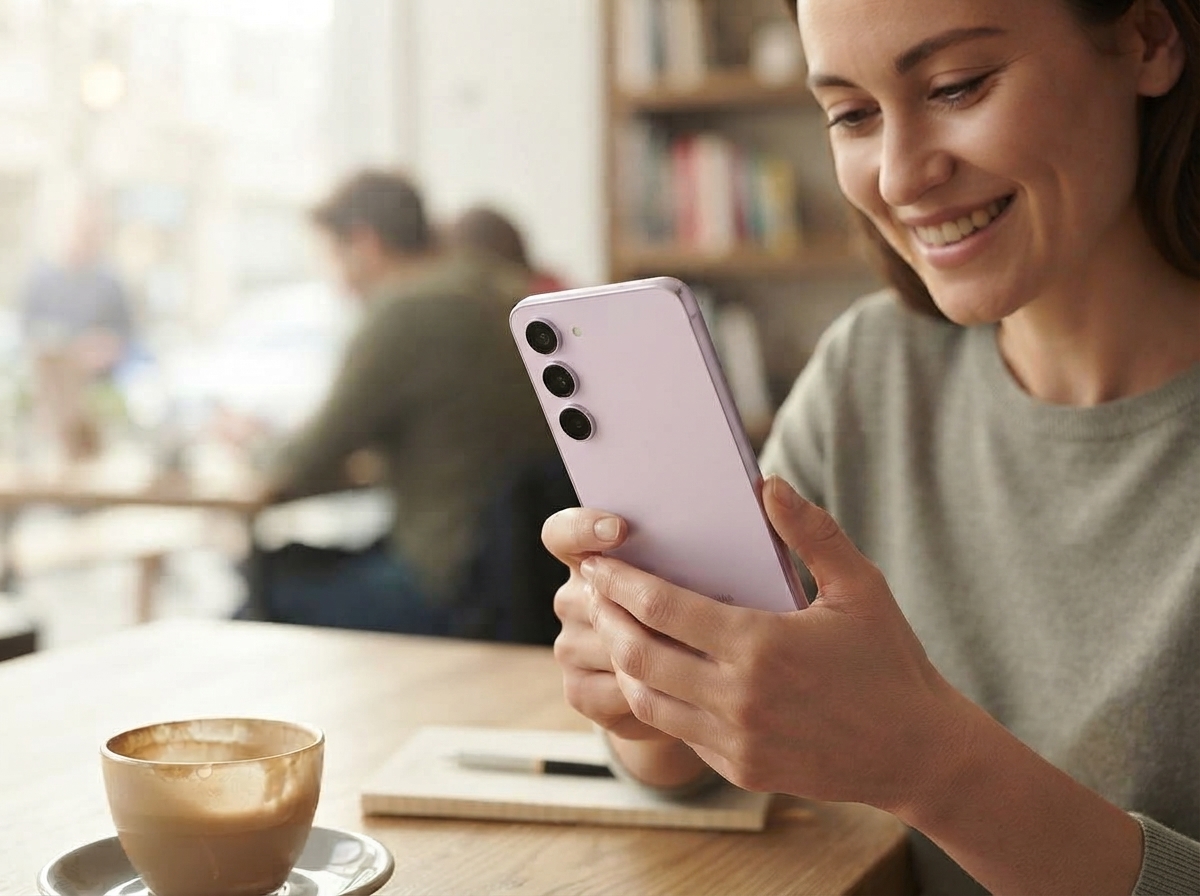 femme-utilisant-smartphone-violet