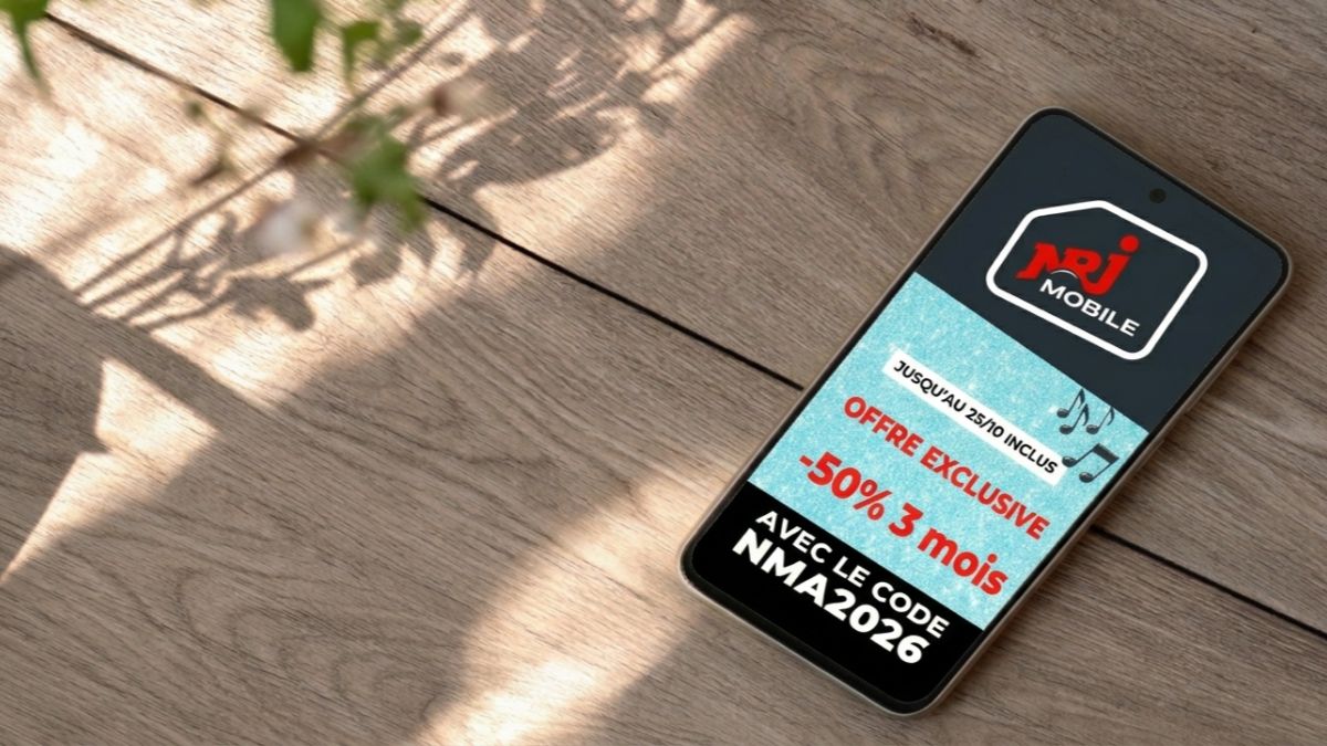 deux forfaits 5G à moitié avec NRJ Mobile