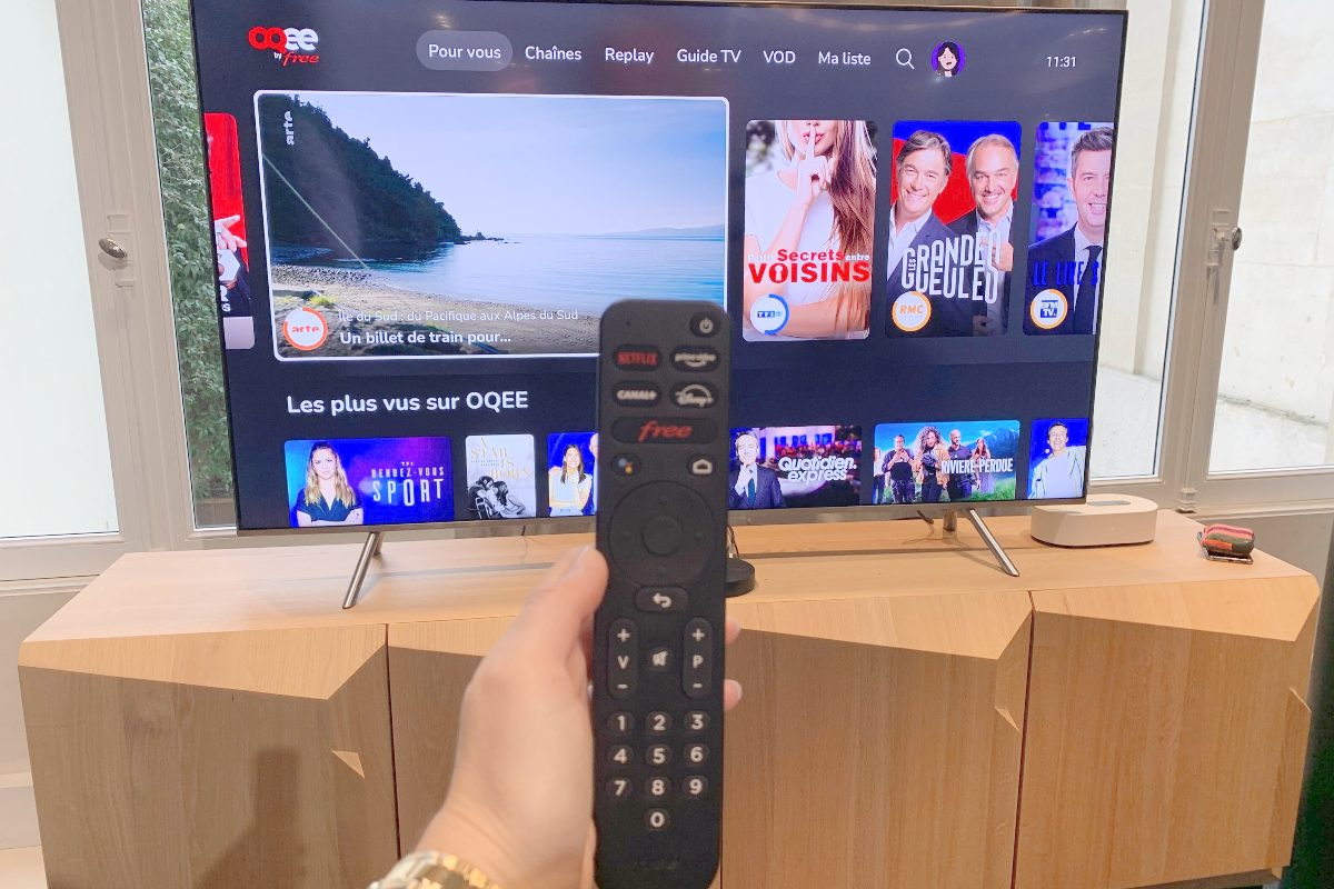 l'interface TV de la Freebox Ultra