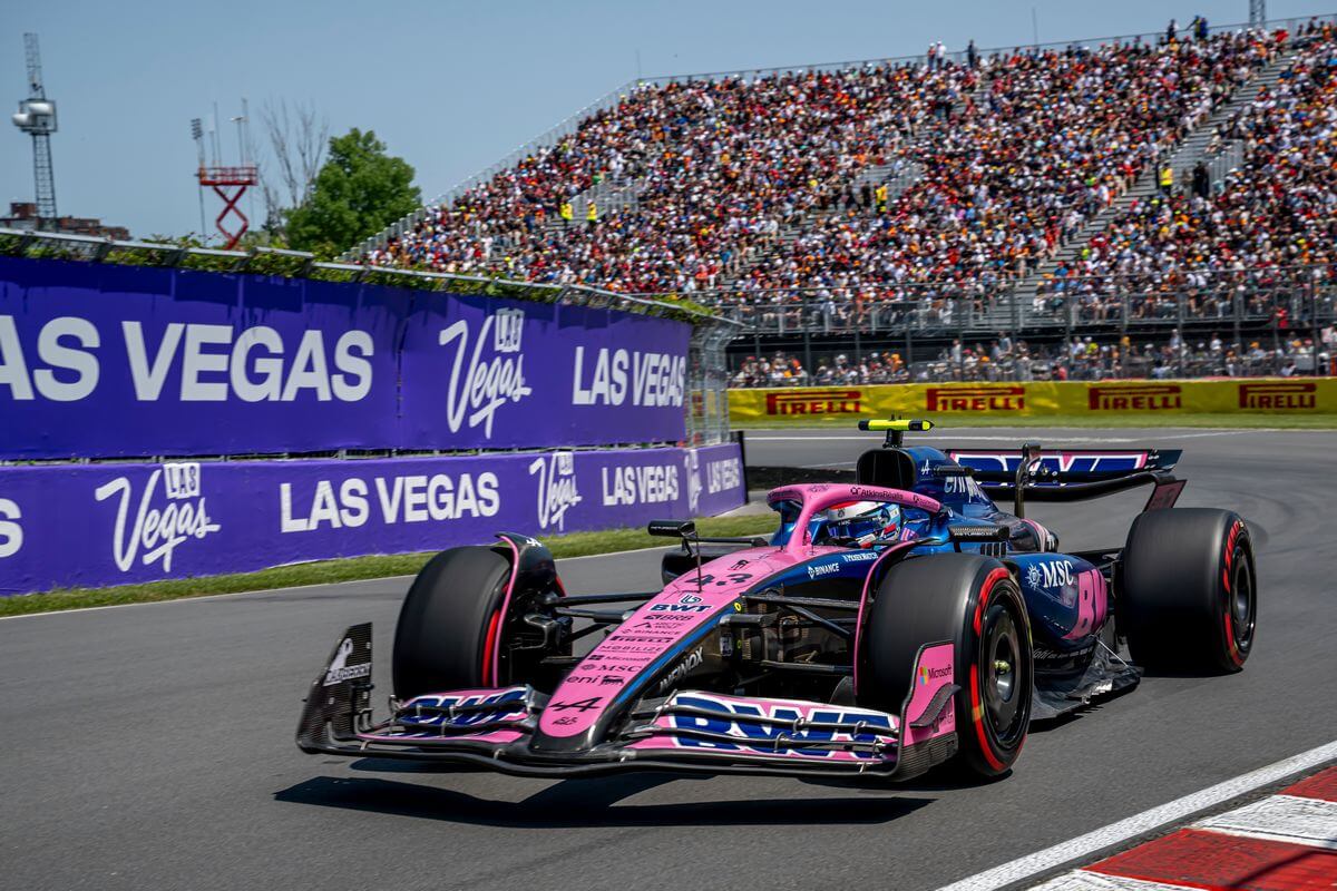 Une formule 1 lors du Grand Prix du Canada de 2025