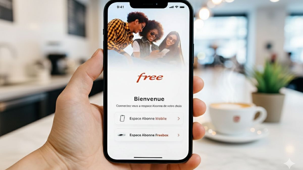 iPhone avec interface "Bienvenue" de Free, car OQEE, appels Wi-Fi et VPN intégrés aux forfaits mobile