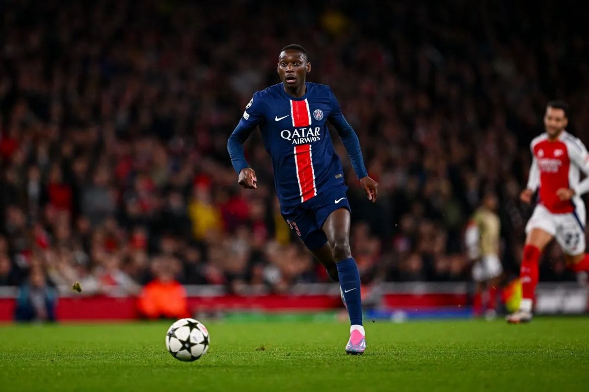 Un joueur du PSG pendant un match de Ligue 1