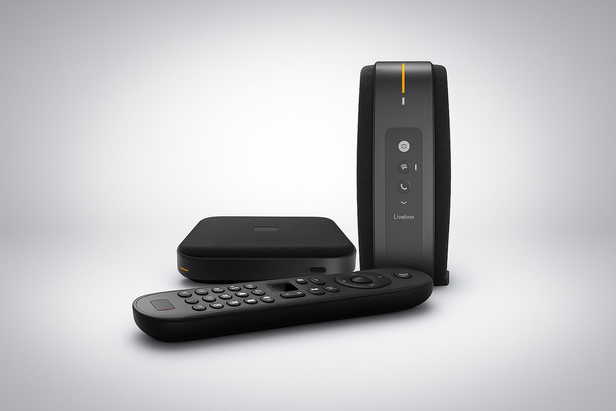 La Livebox 7 avec le décodeur TV de l'offre Livebox Up