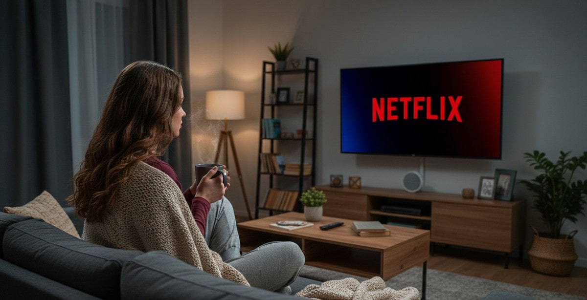 L'application Netflix à la télé