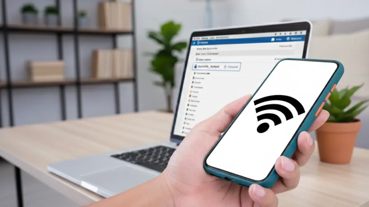 partage de connexion via wifi de son mobile vers pc