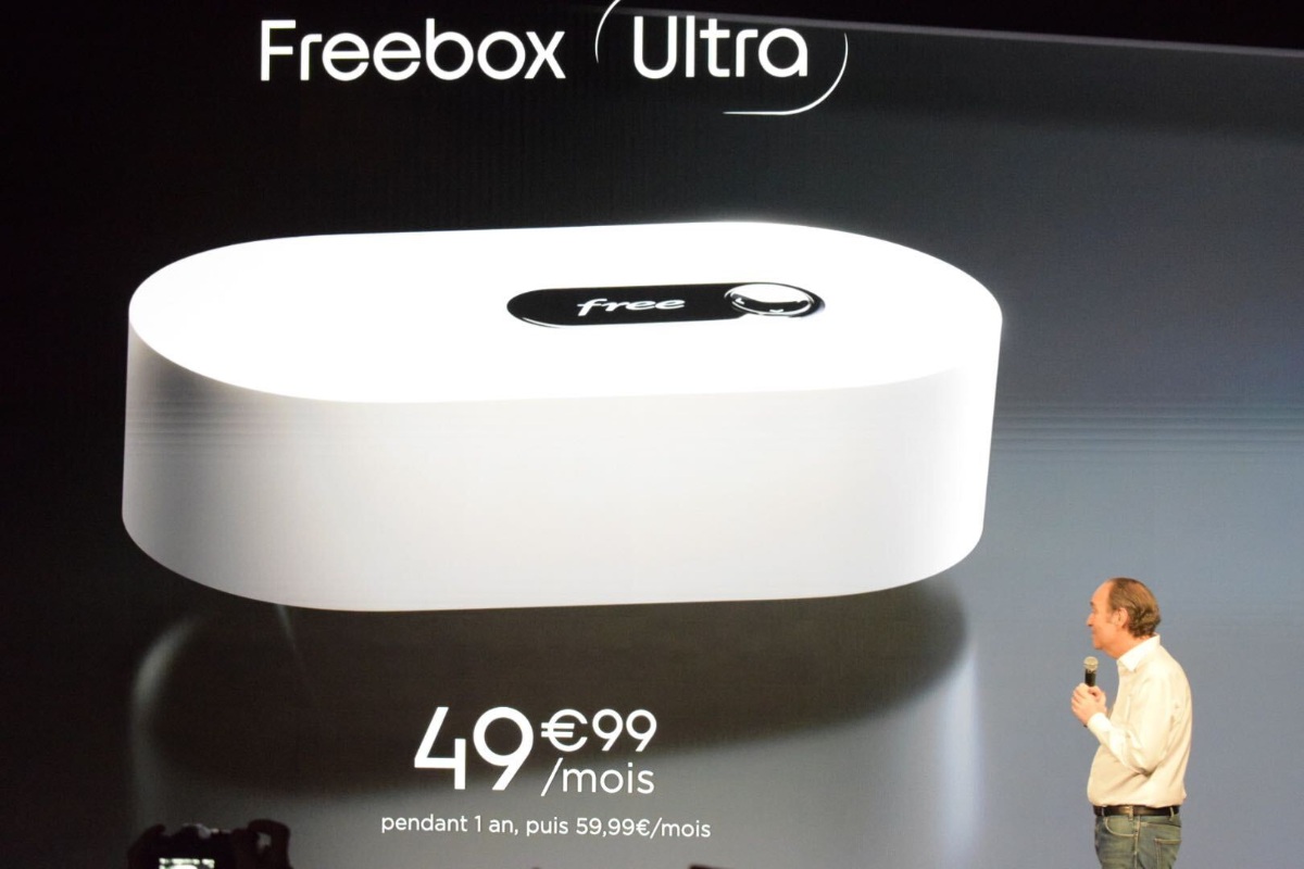 Le modem Freebox Ultra présenté par Xavier Niel