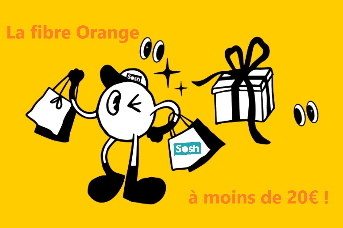 Du nouveau chez Sosh : ce matin la fibre Orange à moins de 20€ avec la Boîte Sosh !