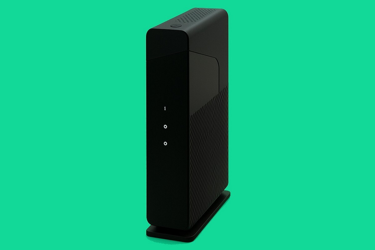 Modem de la RED Box sur fond vert, reine des promos