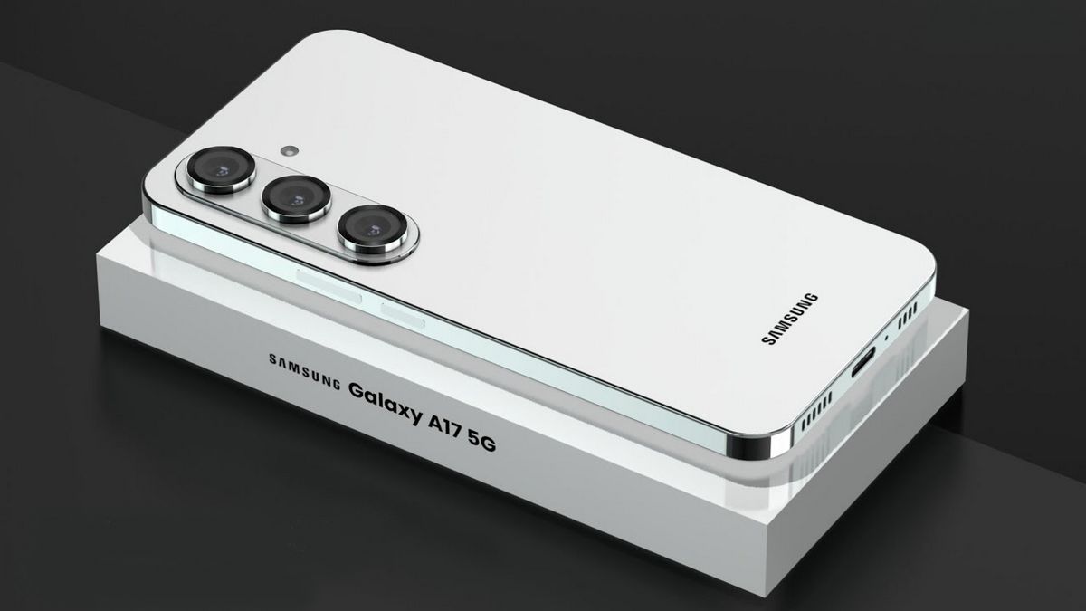 Le Samsung Galaxy A17 5G blanc