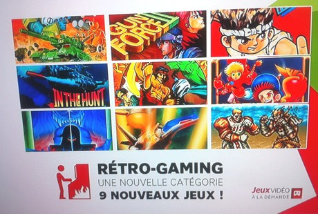 Retro Gaming sur les jeux à la demande de SFR