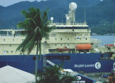 Le navire câblier Ile de Ré d'Alcatel Lucent